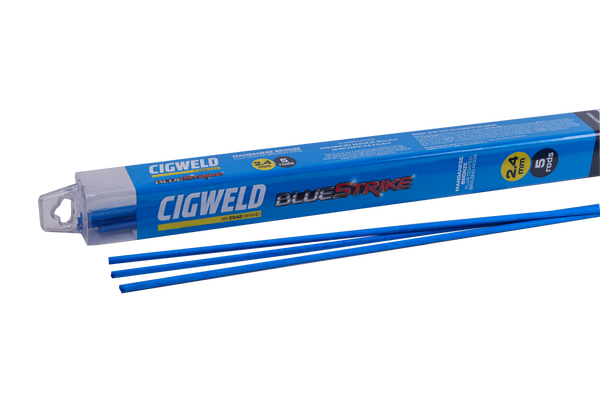 Order In - Cigweld BlueStrike Flux Coated Manganese Bronze 3.2 MM x 750 MM 5 Rods - 323190