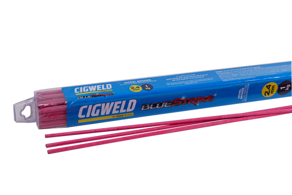 Order In - Cigweld BlueStrike Flux Coated Nickle Bronze 2.4 MM x 500 MM 1 KG - 323201