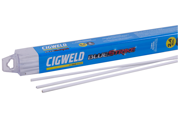Order In - Cigweld BlueStrike Flux Coated Tobin Bronze 3.2 MM x 750 MM 5 Rods - 323230