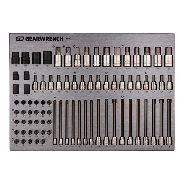 Order In - GEARWRENCH Bit Socket EVA Tray Set 1/4", 3/8" & 1/2" Drive 84 Piece - 83977