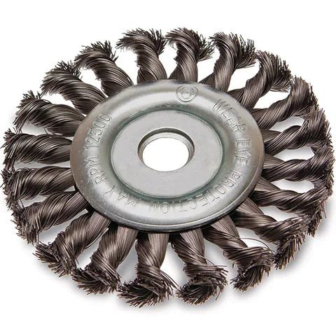Order In - ITM Twist Knot Wheel Brush With Adaptor Stainless Steel 125 MM - TM7003-225
