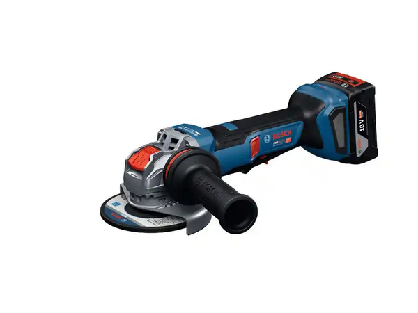 Order In - Bosch 18V 125mm Angle Grinder with X-LOCK/Anti-vibration auxiliary handle GWS 18V-11PS - 06019N4400