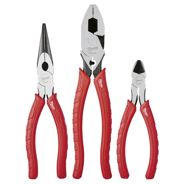 Milwaukee 3 Piece Plier Set (48226100, 48226101, 48226106) - MPL3PS