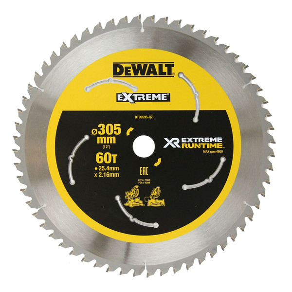 Order In - DeWalt Extreme Circular Saw Blade For Wood 60T TCT 305 MM - DT99595-QZ