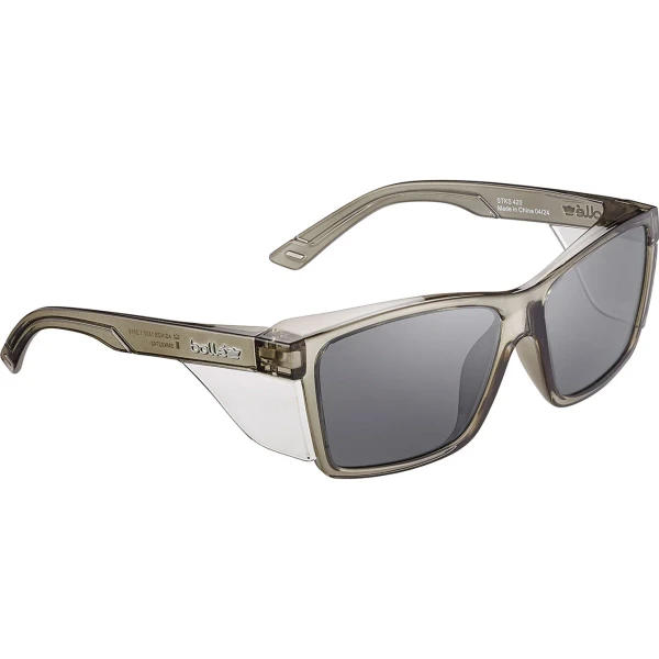 Order In - Bolle Safety STKS 420 Large - Smoke PC Lens - PLATINUM (ASAF) - Graphite PC Temples/Frame - STL42N22A