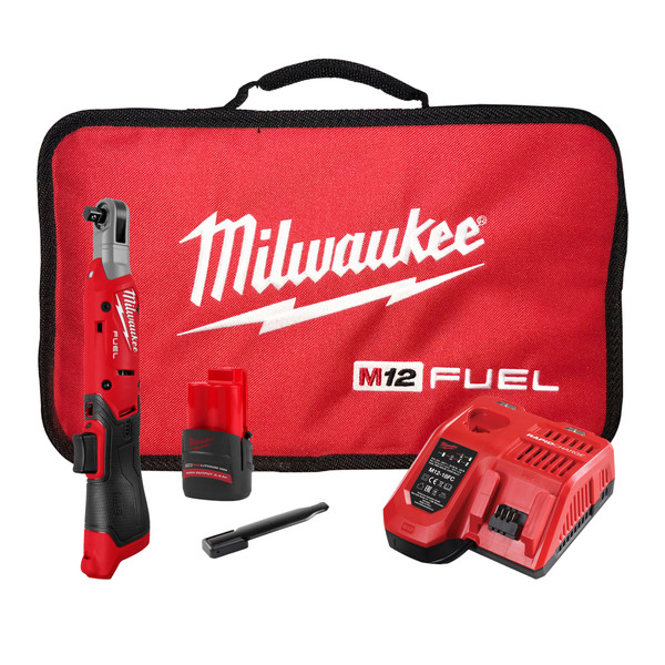 Milwaukee M12 FUEL™ 3/8" Ratchet Kit - Gen 2 (HO 2.5Ah) - M12FR38301B