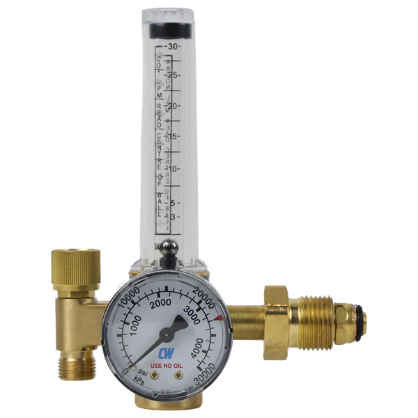 Order In - Cigweld BlueJet Argon Regulator Flowmeter Side Inlet 30 L/Min - 201031