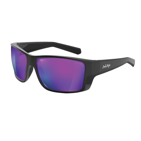 Order In - SafeStyle Keels SKE161-030407 Safety Glasses - Matte Black Frame - Mirrors Purple Polarised Lens