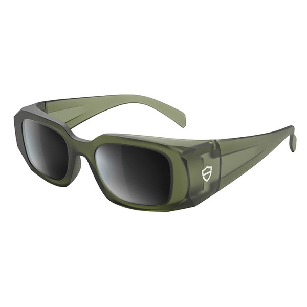 Order In - SafeStyle Auras SPAU1-0003 Safety Glasses - Matte Moss Green Frame - Grey Polarised Lens