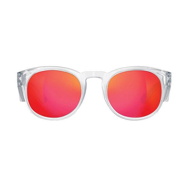 Order In - SafeStyle Cruisers CRCRP100 Safety Glasses - Clear Frame - Mirror Red Polarised Lens