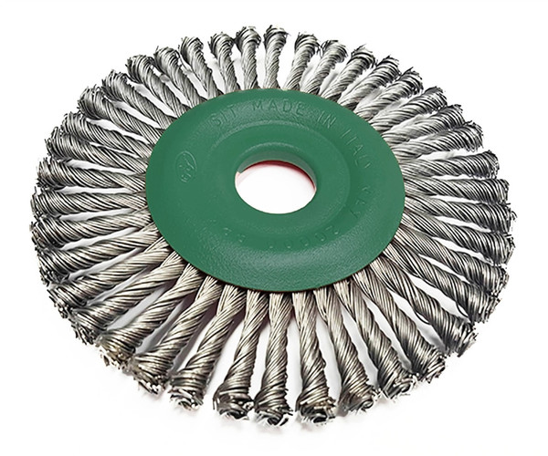 Order In - SIT U125SS Stainless Steel Twist Knot Wire Wheel Brush - 125 X 22mm