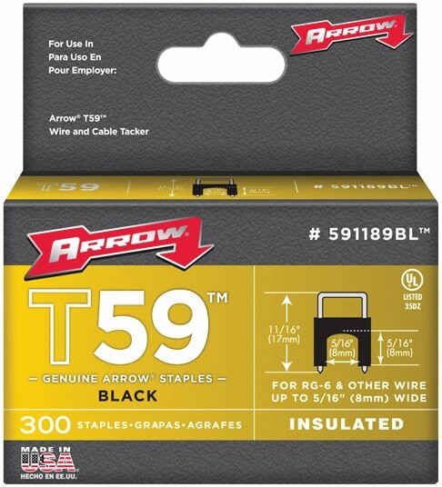 Order In - Arrow - Staples Arrow - ART59 - 6X6mm - Insul Clr(300) - AR591168