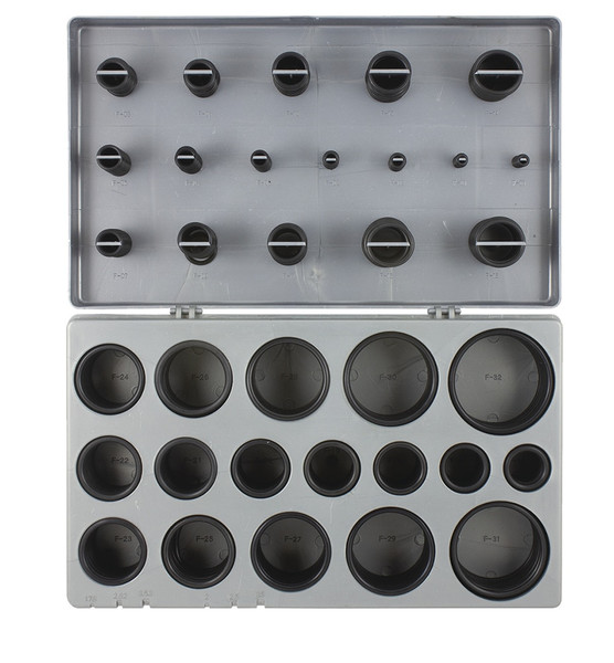 Order In - Champion Fasteners O-Ring Kit - 408 Piece - Nitrile - 3 to 50 mm - 70 Shore - CA408 - Champion