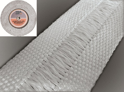 Order In - TBA Textiles GLW315X40mmX30M Tape - Ladder - Fibre Glass - GLW305 - 30m Coil - 40mm X 3mm - White - GLW315X40MMX30M
