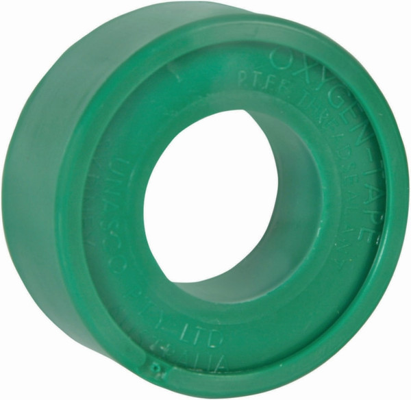 Order In - Unasco T4HO005 Tape P.T.F.E. Green Oxygen 19mm X 12M