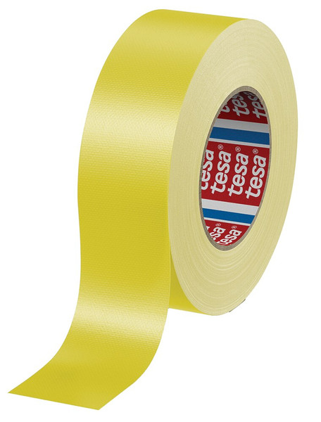 Order In - Tesa - 4688 - Cloth Tape - General Purpose - Natural Rubber - Yellow - 48mm x 25m