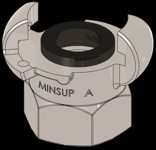 Order In - Minsup Claw Coupling - Type A - Stainless Steel - BSP Female - 1" - AF25BSPSTS-B