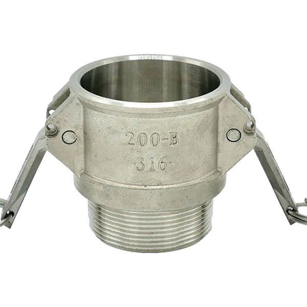 Order In -MCC Camlock Female Coupler - Type B - 316 Stainless Steel - 25mm BSP Male - B100SS