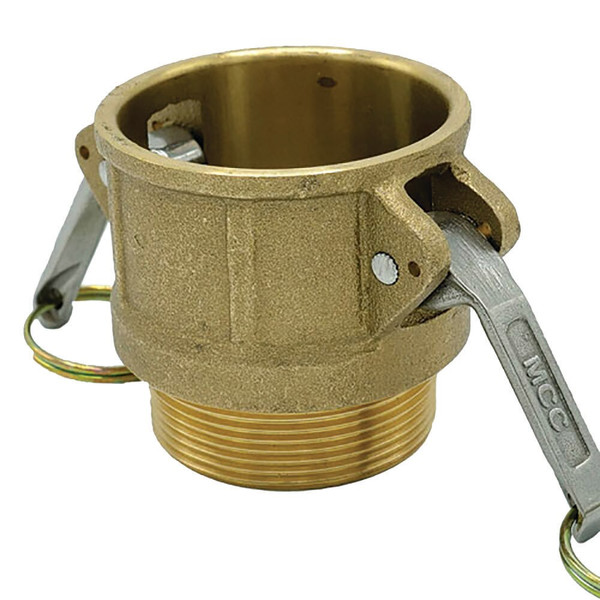Order In -MCC Camlock Female Coupler - Type B - Brass - 80mm BSP Male - B300BR