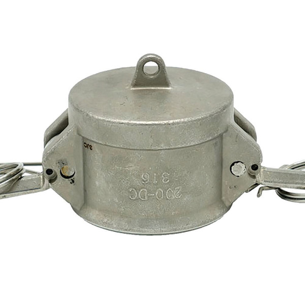Order In -MCC Camlock Coupler/Cap - Dust Cap - 316 Stainless Steel - 25mm - DC100SS