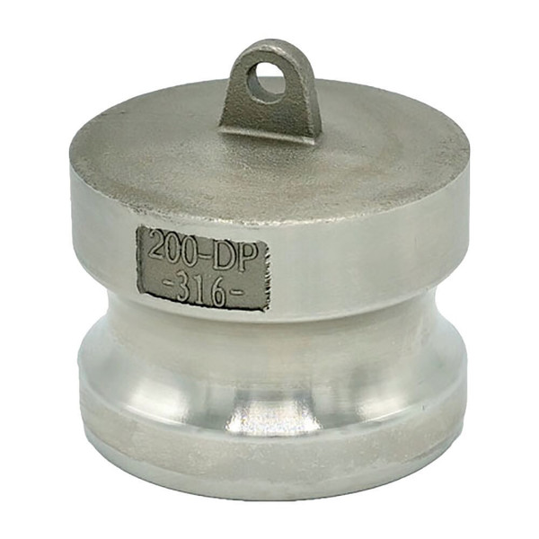 Order In -MCC Camlock Adaptor/Plug - Dust Plug - 316 Stainless Steel - 25mm - DP100SS