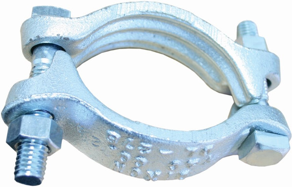 Order In -Dixon 2 Bolt Clamp Without Saddles - Malleable Iron - Plated - 36.5 - 38.9 mm OD - JX49
