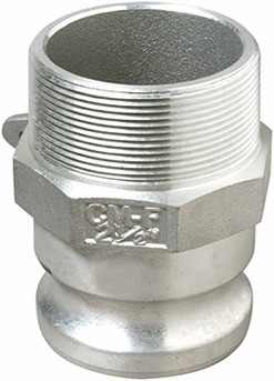 Order In -Dixon Camlock Adaptor - Type F - Male X Male BSP - Aluminium - 100mm - ALDC400F