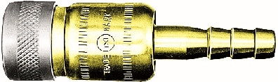 Order In -Nitto Kohki Socket - Mini Gas - Brass - Oxygen Hose - 5mm - 339986129