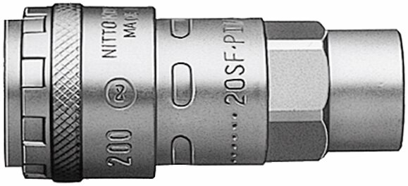 Order In -Nitto Kohki Socket - Hi-Cupla - Steel - One Touch - BSP Female - 1/4inch - 317402500