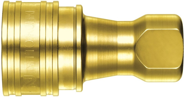 Order In -Nitto Kohki NC- 3S-A Cupla - Large Flow - Brass - Socket - BSP Female - 3/8inch - 345120310