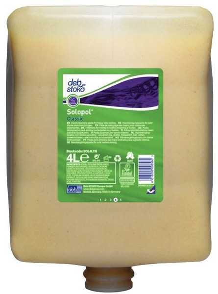 Order In -SC Johnson - SOL4LTR Heavy Duty Solvent Free Hand Cleanser Cartridge Beige - 4 Litre