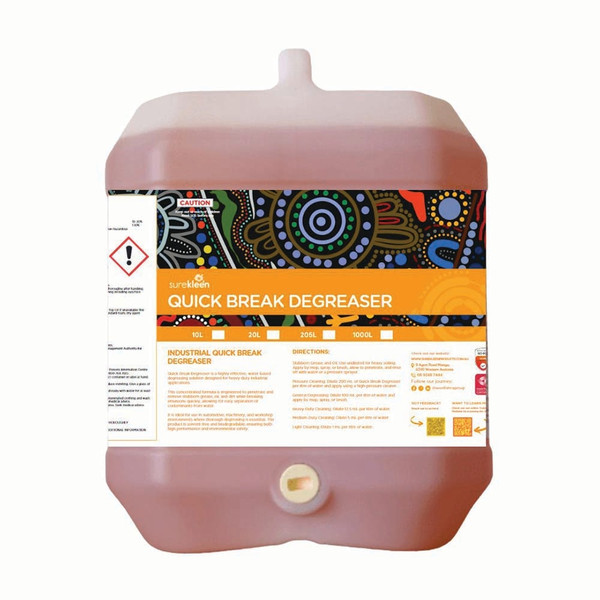 Order In -Surekleen - Quick Break - Industrial Heavy Duty Degreaser - Concentrate (CONC.) - 20L