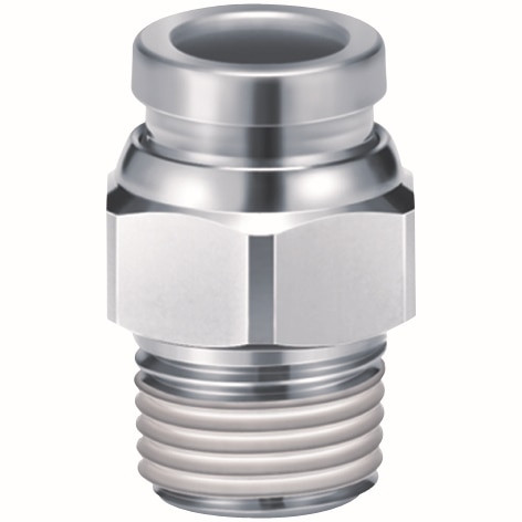 Order In - SMC - Metal Fitting - Straight - 8mm x 3/8" - KQB2H08-03S