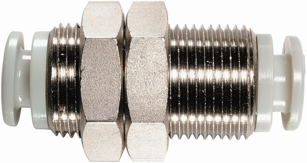Order In - SMC - Resin Fitting - Bulkhead - 10 mm x 10 mm - KQ2E10-00N