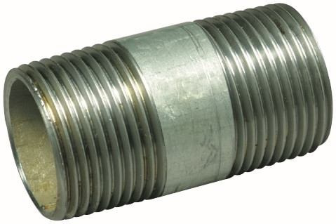 Order In - AAP Nipple - Barrel - BSP - Mild Steel - Galvanized - 25Nb - SPN25G