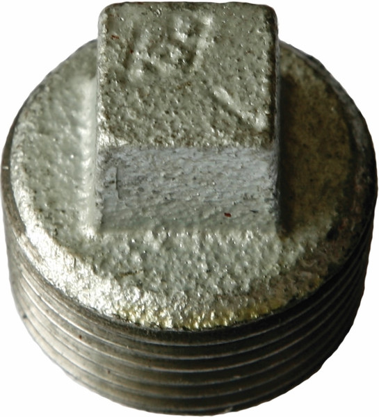 Order In - AAP Hollow Plug - Square Head - Malleable Iron - BSP - Galvanized - 32 Nb - 35.1mm - LP32