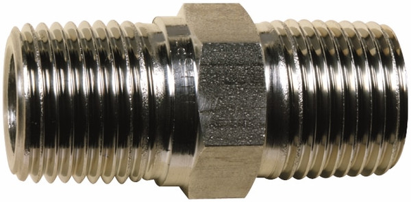 Order In - Nipple - Hexagonal - 316 Stainless Steel - Hex 1/4inch BSP - SS16HN008