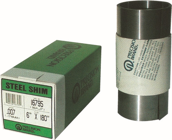 Order In - SHIM STEEL 6"X0.004"X100" LONG (0.100MM)