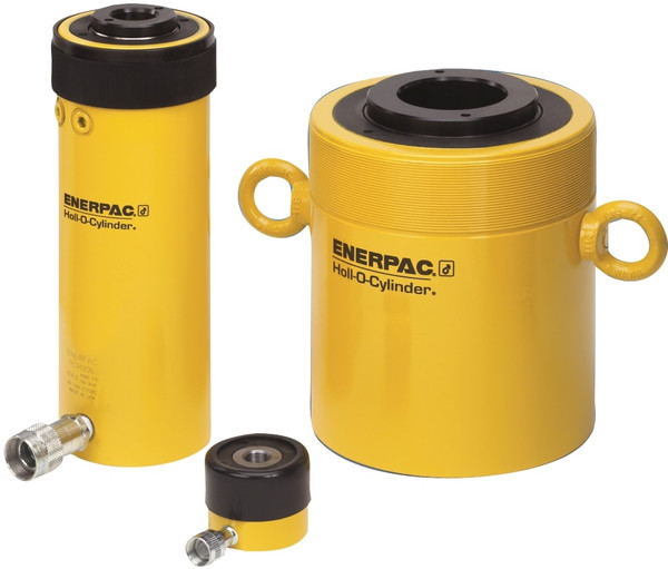 Order In - Enerpac RCH-123 Hydraulic Cylinder - Single Acting - Hollow Plunger - 13T - 76mm Stroke Length