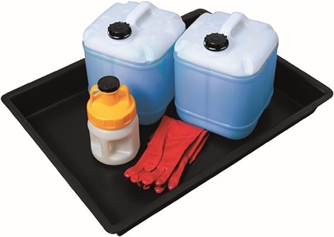 Order In - Drip Tray - Medium - 52 L Spill Capacity - Polyethylene - 90 x 70 x 10 cm - Spill Crew