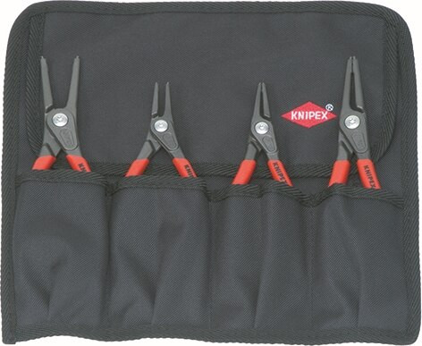 Order In - 4-Piece Circlip Plier Set - Chrome Vanadium Steel - 1957 - Knipex