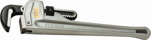 Order In - Straight Pipe Wrench - Light Weight - 1-1/2" Jaw Capacity - 10" - Aluminium - 810 Series - 31090 - Ridgid