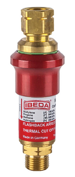Order In - Ibeda FRSFR Regulator End Fuel Flashback Arrestor - 5/8-18" LH