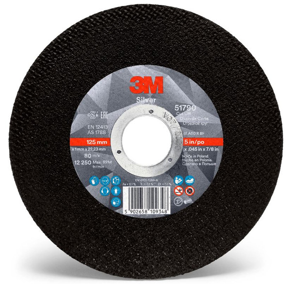 Order In - 3M Silver XC991584951 Stainless Steel Cut Off Wheel - 230 x 2.5 x 22mm
