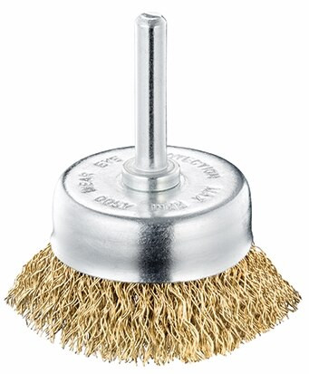 Order In - SIT T70BRS Brass Crimped Wire Cup Brush - 70 X 6mm