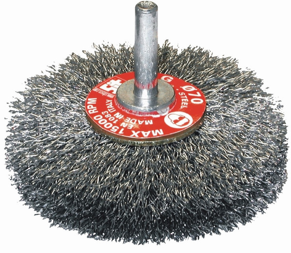Order In - SIT GG54SS Steel Crimped Wire Wheel Brush - 50 X 15 X 6mm