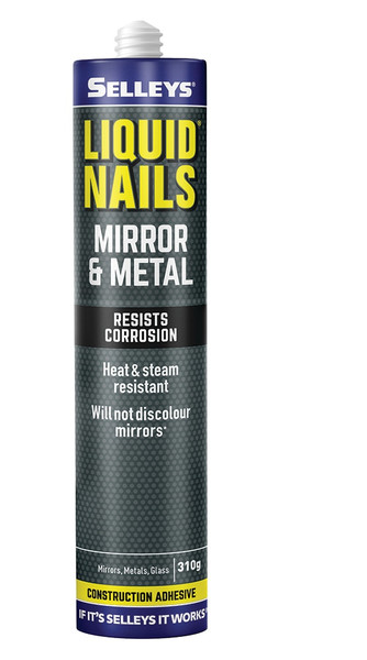 Order In - Selleys 103523 Liquid Nails Mirror & Metal Adhesive - White - Cartridge - 310gram