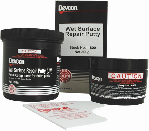Order In - Devcon D11800 - Epoxy Wet Surface Repair Putty (UW) - Grey - 500gram