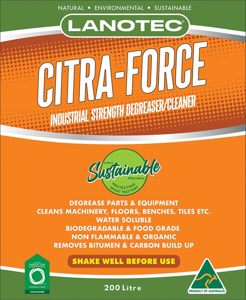 Order In - LANOTEC CF0200 Citra-Force Industrial Strength Degreaser/ Clear -Drum - 200 Litre