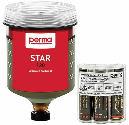 Order In - Perma SF01SVM120LC - Star Vario Lubricator Cartridge 120CC - Multipurpose Grease - Battery Pack